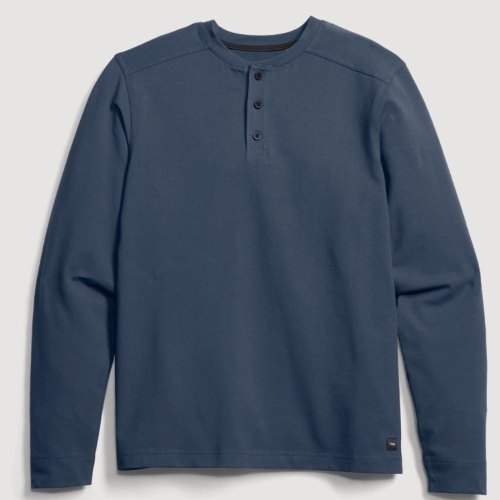 Men's Blue Henley Shirt